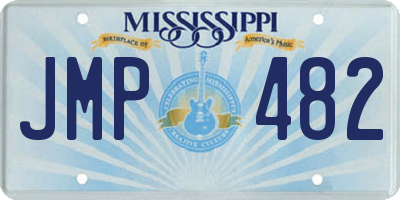 MS license plate JMP482