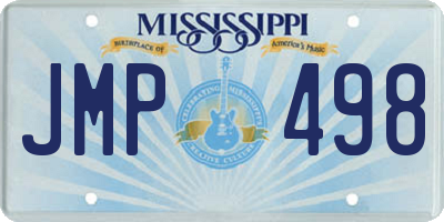 MS license plate JMP498