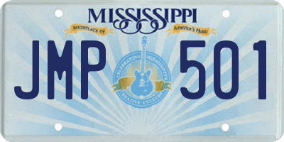 MS license plate JMP501