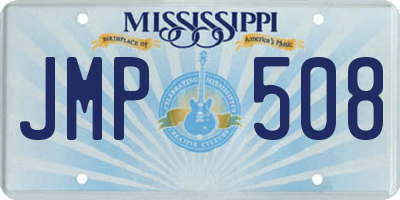 MS license plate JMP508