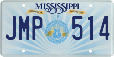 MS license plate JMP514