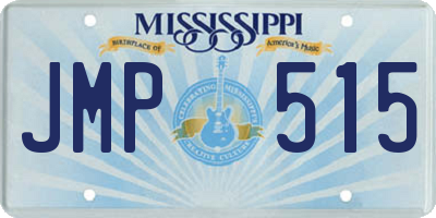MS license plate JMP515