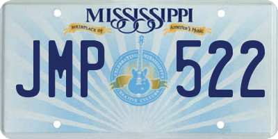 MS license plate JMP522