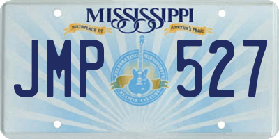 MS license plate JMP527