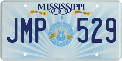 MS license plate JMP529