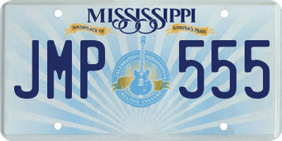MS license plate JMP555