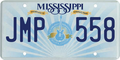MS license plate JMP558