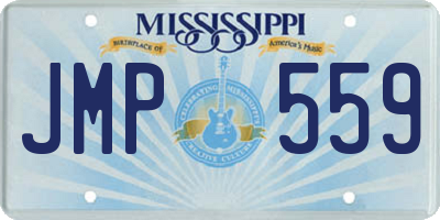 MS license plate JMP559