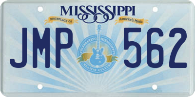 MS license plate JMP562
