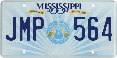 MS license plate JMP564