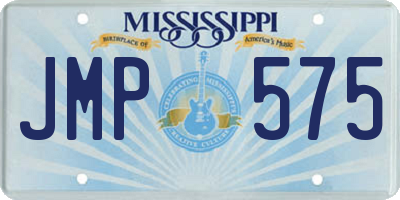 MS license plate JMP575