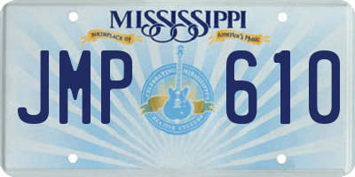 MS license plate JMP610