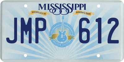MS license plate JMP612
