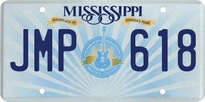 MS license plate JMP618