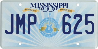 MS license plate JMP625