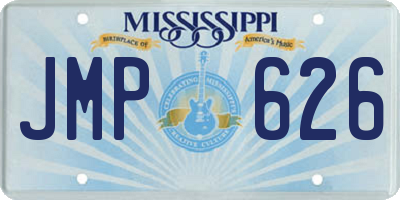 MS license plate JMP626