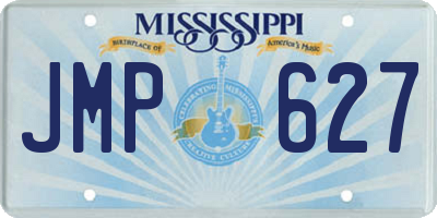 MS license plate JMP627