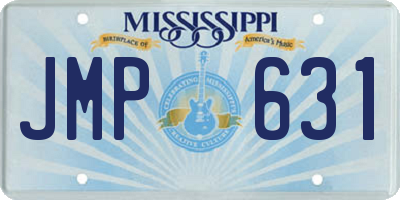 MS license plate JMP631