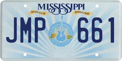 MS license plate JMP661