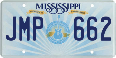 MS license plate JMP662