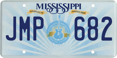MS license plate JMP682
