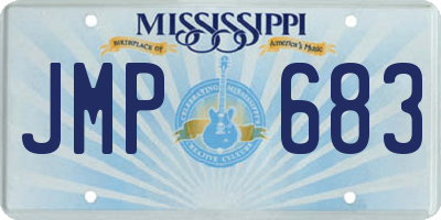 MS license plate JMP683