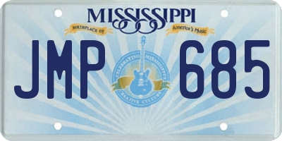 MS license plate JMP685