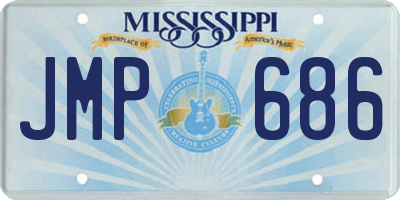 MS license plate JMP686