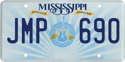 MS license plate JMP690