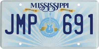 MS license plate JMP691