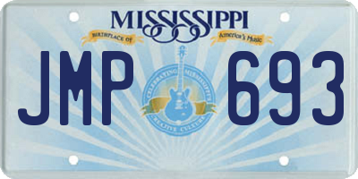 MS license plate JMP693