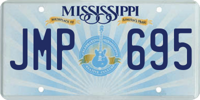 MS license plate JMP695