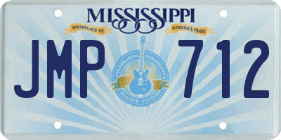 MS license plate JMP712