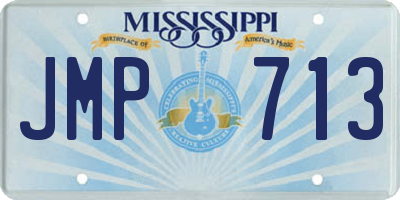 MS license plate JMP713