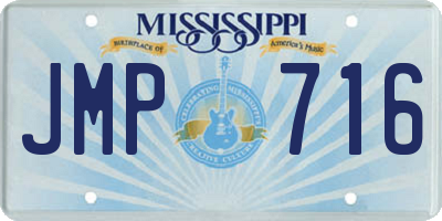 MS license plate JMP716
