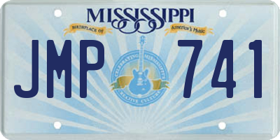 MS license plate JMP741