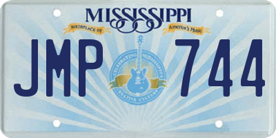 MS license plate JMP744