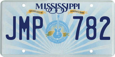 MS license plate JMP782