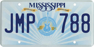 MS license plate JMP788