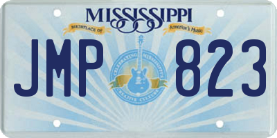 MS license plate JMP823