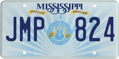 MS license plate JMP824