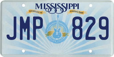 MS license plate JMP829