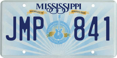 MS license plate JMP841
