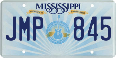 MS license plate JMP845