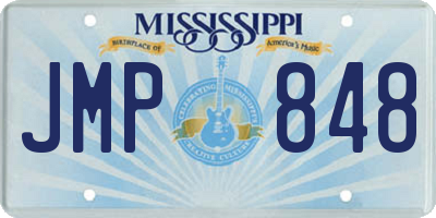MS license plate JMP848