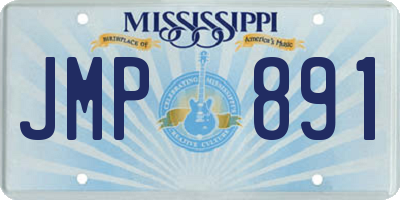 MS license plate JMP891