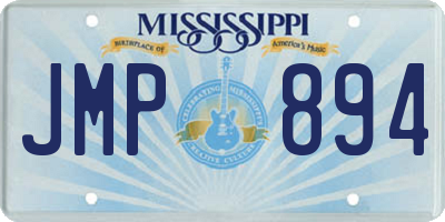 MS license plate JMP894