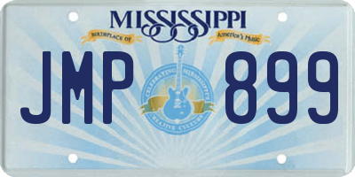 MS license plate JMP899