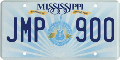 MS license plate JMP900