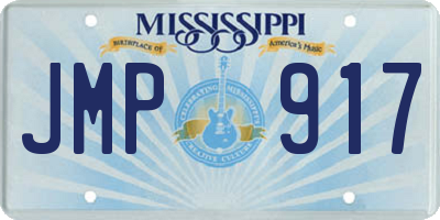 MS license plate JMP917